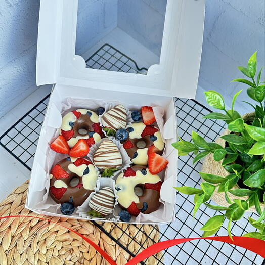 Тренд 2026 🍓пончики с ягодами