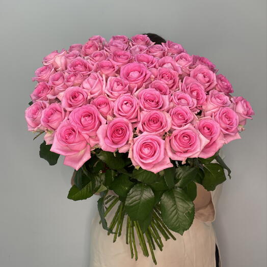 Розовые розы 51