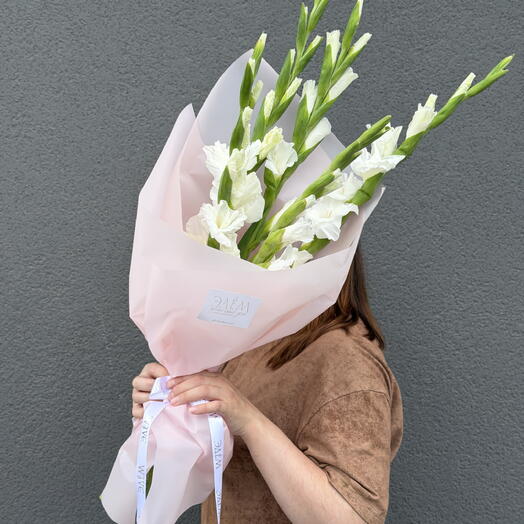 Моно букет из гладиолусов 🌸
