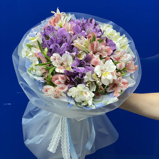 Sunny alstroemeria, букет из альстромерий