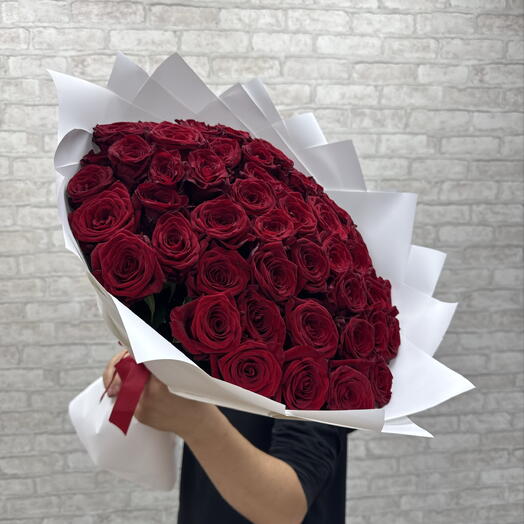 51 красная роза 🌹♥️♥️♥️