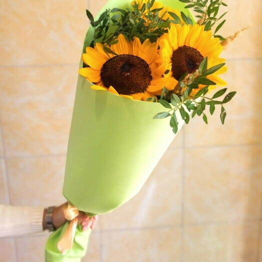 Букет из подсолнухов 1🌻🌼️‍🔥