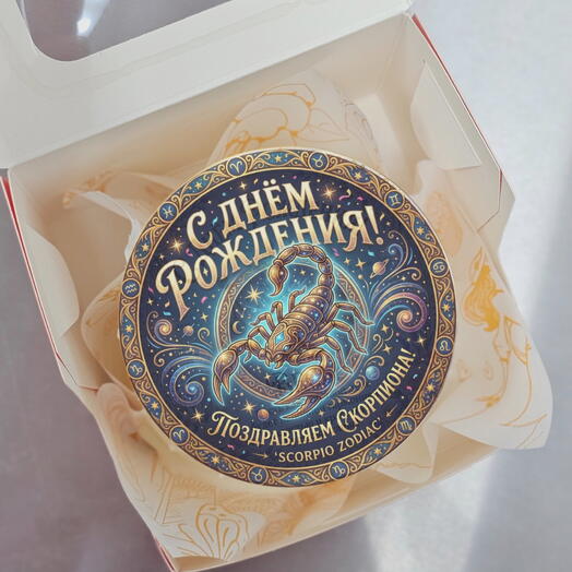 Бенто-торт скорпион знак зодиака день рождения
