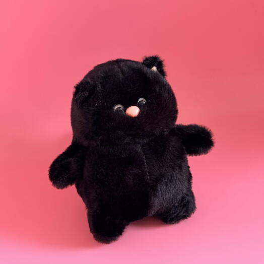 Мягкая игрушка черный кот