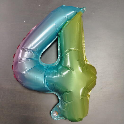 Цифра фольгированная «4»