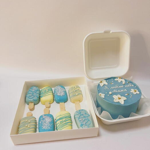 To my beloved mother: bento cake and popsicle cheesecakes