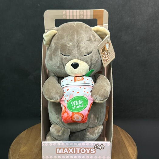 Мягкая игрушка Мишка с милкшейком