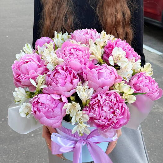 Пионы в коробочке
