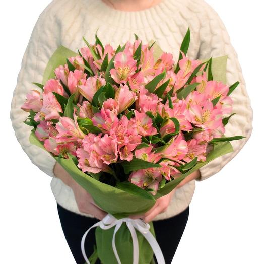 Ramo de alstroemeria rosa