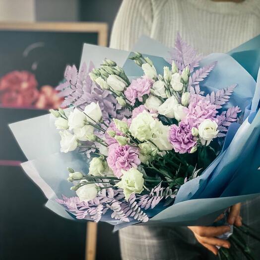 Ramo para soñadores, de Dianthus y eustoma