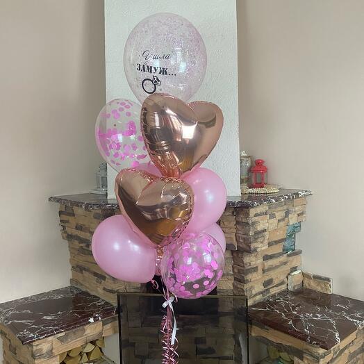 Balloons for a bachelorette party, 11 pieces
