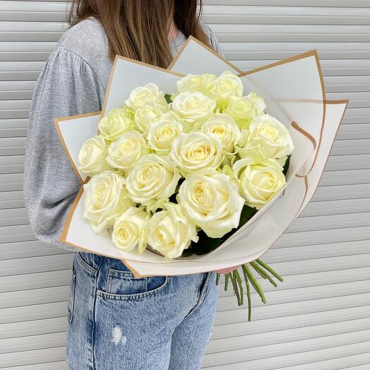 Белая Роза 19 шт 🌿