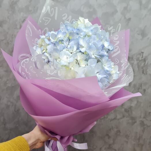 Bouquet of hydrangeas "Blue Lagoon"