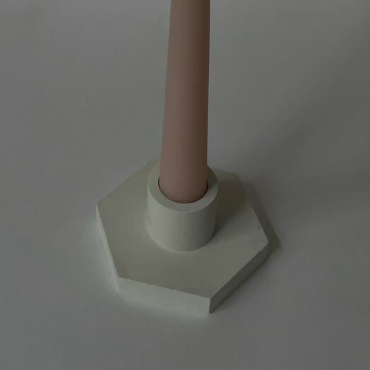 Candle holder made of concrete