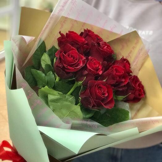 9 красных роз🌷
