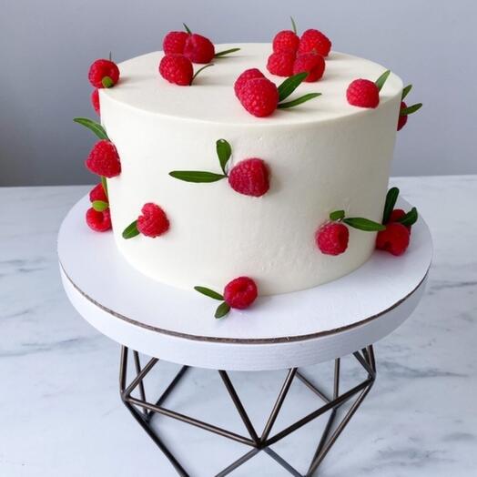 Raspberry Cloud Cake