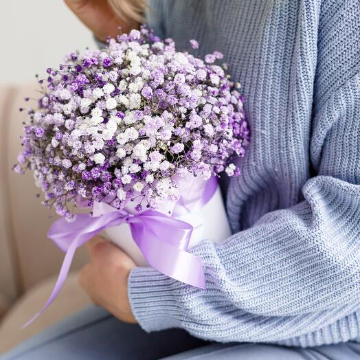 Lilac mist, a composition of gypsophila
