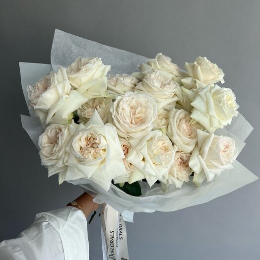 White Ohara roses