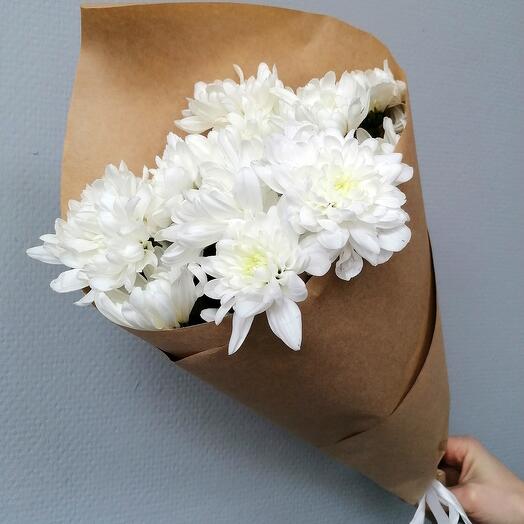 Хризантемы в крафте