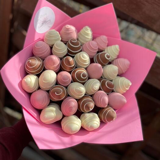 Dulce ramo, fresa en chocolate "Glamour"