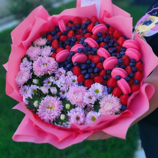 Букет из Клубники и Голубики
