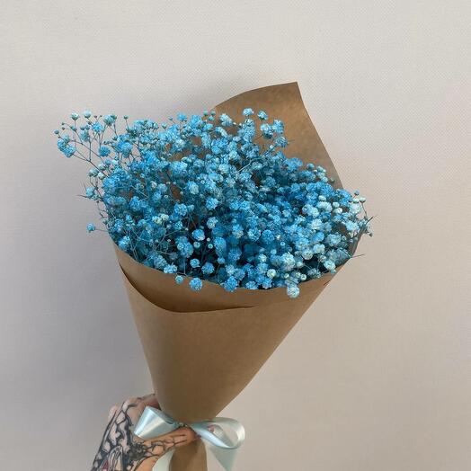 Ramo de 3 gypsophila azul