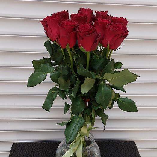 Bouquet of 11 red roses