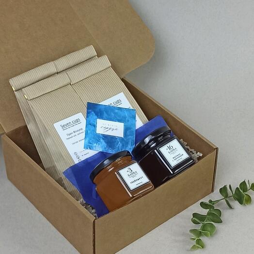 Подарочный набор чая: 4 чая и 2 мармелада