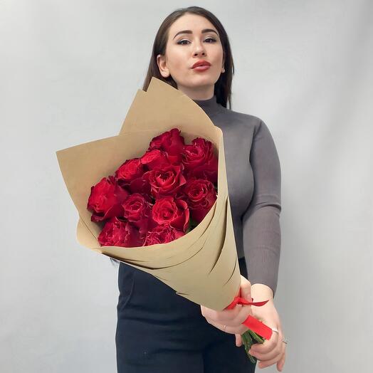 Волшебный букет из красных роз, который дарит радость
