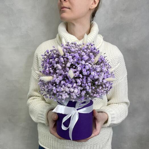 Violet Коробочка с гипсофилой