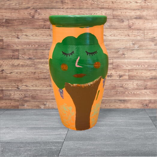 Art Hand Painted Pot/Vase - P008