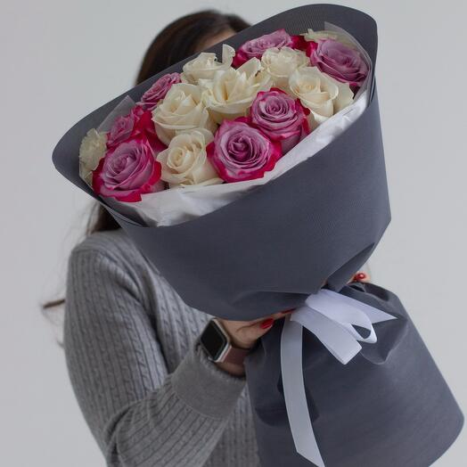 15 роз 40-50см -1