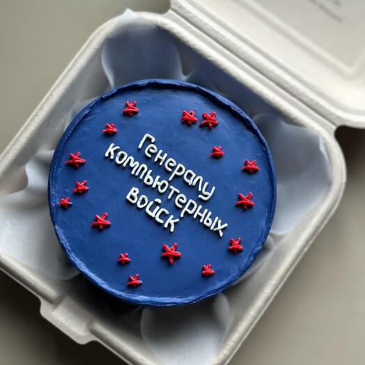 Бенто-торт 69. Торт мужчине, мужу другу парню генералу компьютерных войск 23 февраля