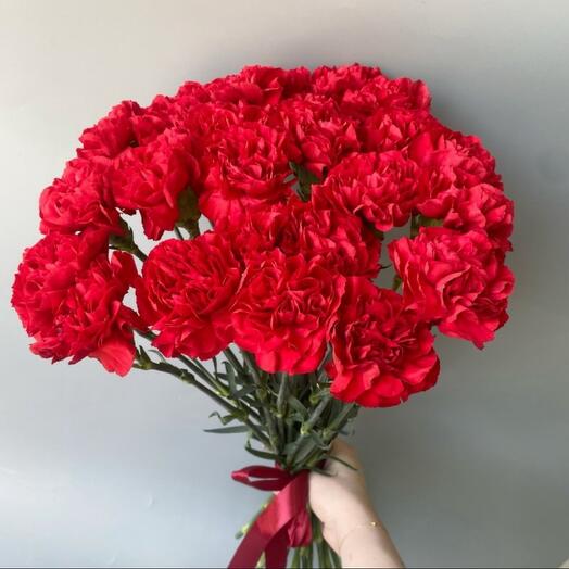 25 красных гвоздик