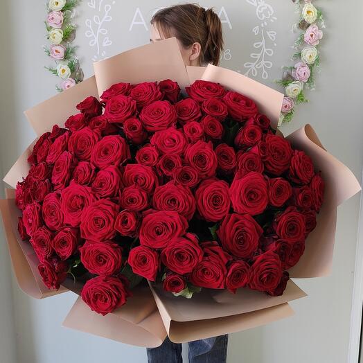 Букет из 75 красной розы🌹 (1)