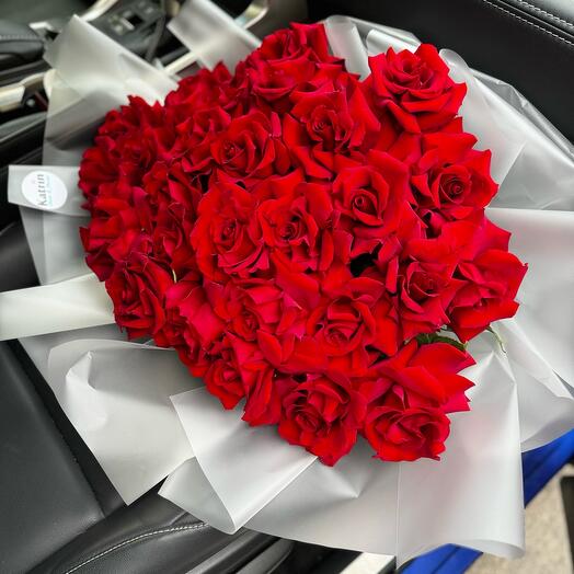 Сердечное признание ♥️ Букет из 31 красной розы