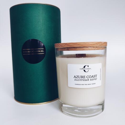 Ароматическая свеча Lux 250 ml в тубусе с ароматом Лазурный берег