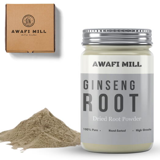 AWAFI MILL Ginseng Powder | Panax Root - Bottle of 100 Gram