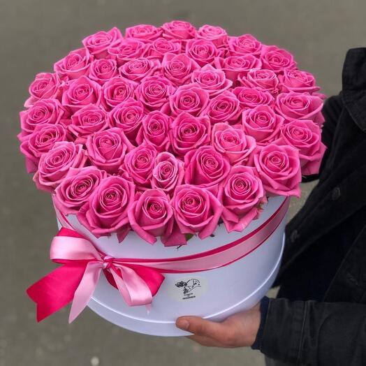 Роза аква в коробке