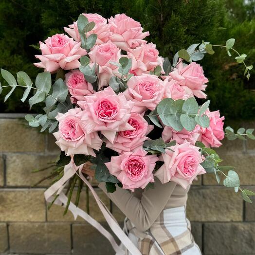 Bouquet of French roses "Tenderness" by Pink ohara