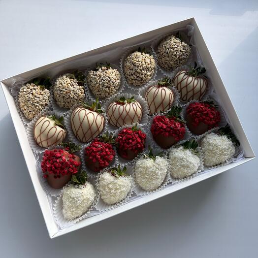 Fresas cubiertas de chocolate, 20-24 piezas, FW 09