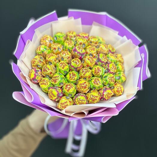 Букет чупа чупс