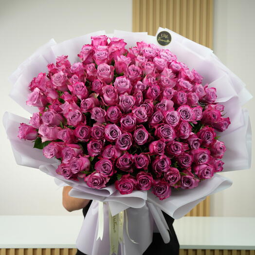 Royal Purple Roses Bouquet