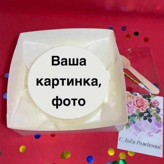 Бенто-торт 600 гр с Вашей картинкой/фотографией