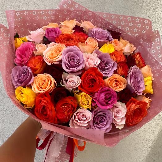 ‼️Акция‼️51 Роза 🌹микс цветов