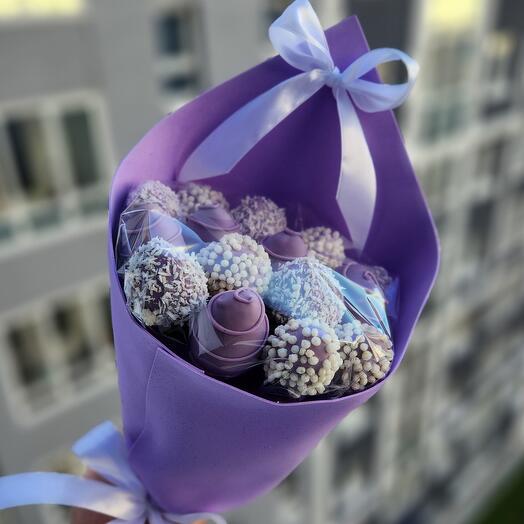 Ramo de fresa en chocolate 15pcs Serenata
