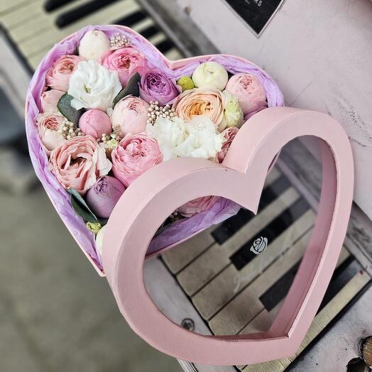 Flower box heart
