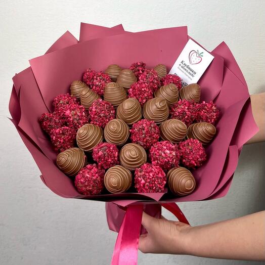 Клубника в шоколаде букет 💐