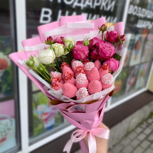 Букет из клубники «Розалина»