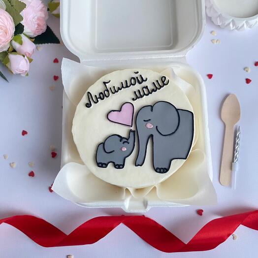 Pastel de Bento para el Día de la madre / pastel de Bento para la querida mamá / Dulce regalo para mamá / pastel de Bento